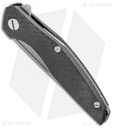 Shirogorov 111 Liner Lock Knife Carbon Fiber (4.25" Stonewash)