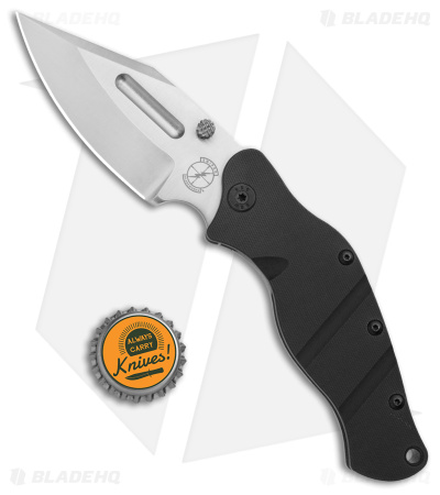 Sniper Bladeworks LPC Frame Lock Knife Black G-10/SW Ti (3.5" Satin)