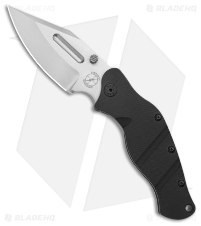 Sniper Bladeworks LPC Frame Lock Knife Black G-10/SW Ti (3.5" Satin)