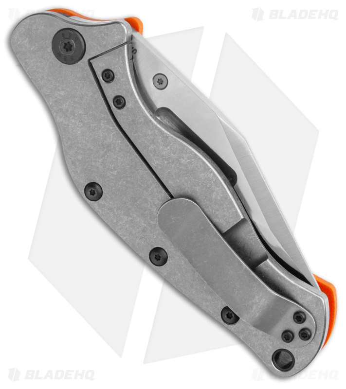 Sniper Bladeworks LPC Frame Lock Knife Orange G-10/SW Ti (3.5" Satin)