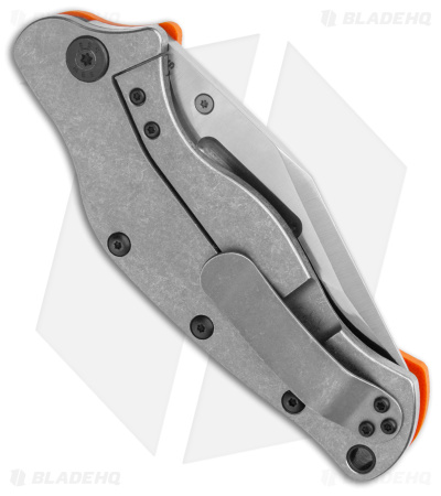 Sniper Bladeworks LPC Frame Lock Knife Orange G-10/SW Ti (3.5" Satin)