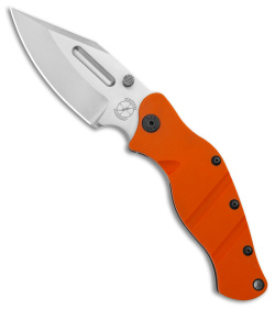 Sniper Bladeworks LPC Frame Lock Knife Orange G-10/SW Ti (3.5" Satin)