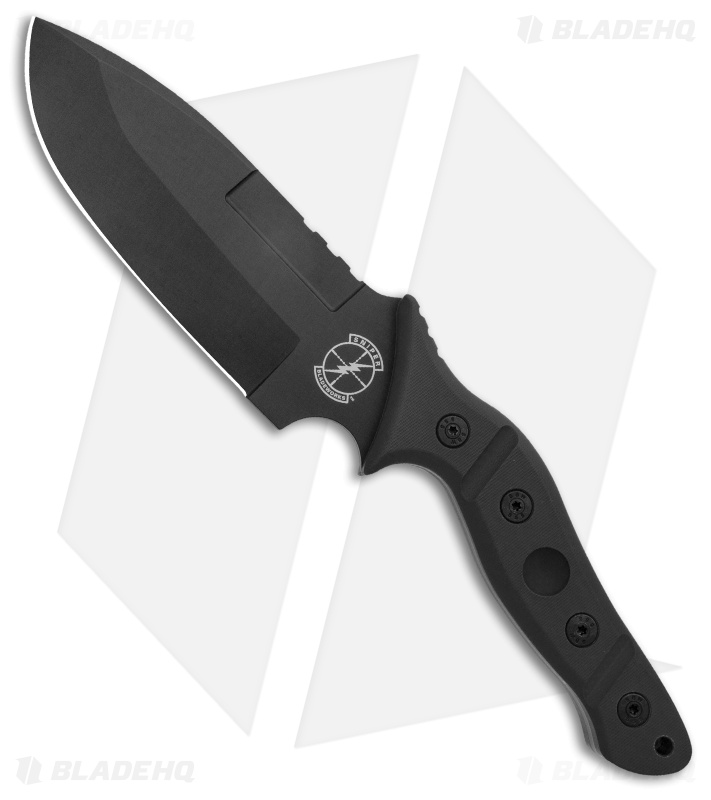 Sniper Bladeworks MAMU Fixed Blade Knife Black G-10 (5.5" Black)