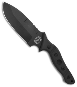 Sniper Bladeworks MAMU Fixed Blade Knife Black G-10 (5.5" Black)