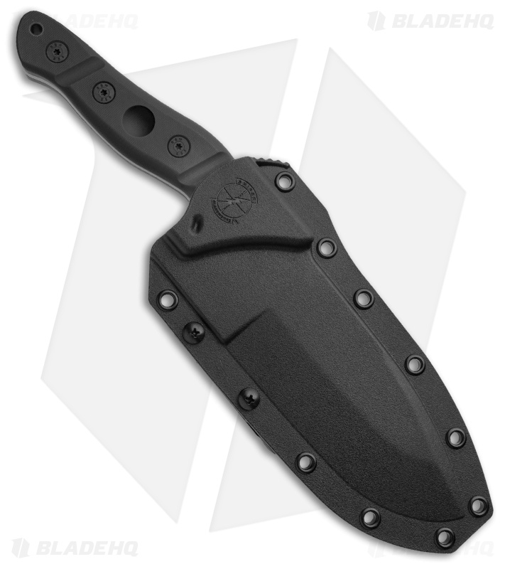 Sniper Bladeworks MAMU Fixed Blade Knife Black G-10 (5.5" Satin)