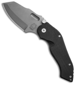 Sniper Bladeworks DMF Framelock Folder Carbon Fiber Knife (3.5" Bead Blast)