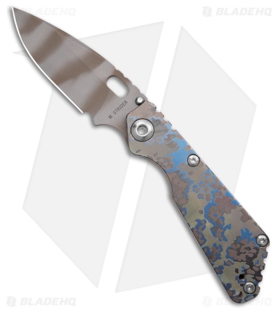Strider Custom Medium Frame Lock Digicamo Titanium (3.75" SW MagnaCut)