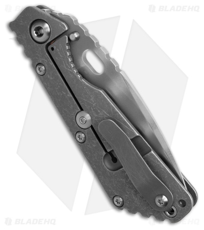 Strider Knives SMF Frame Lock Knife Titanium (3.9" Tiger Stripe 20CV)
