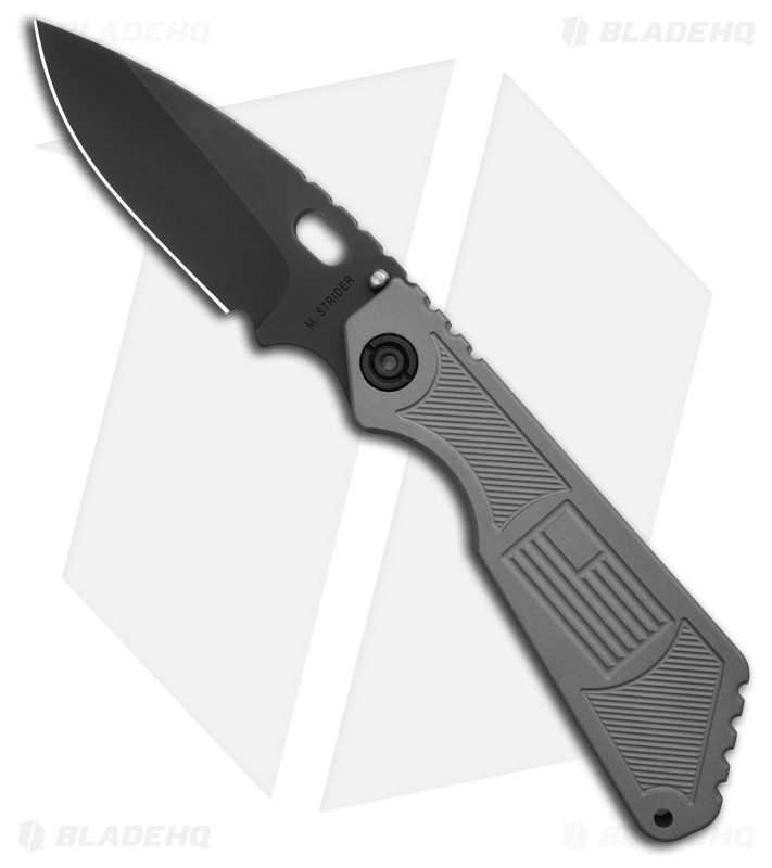Strider Knives Large Frame Lock Grey Aluminum - Blade HQ