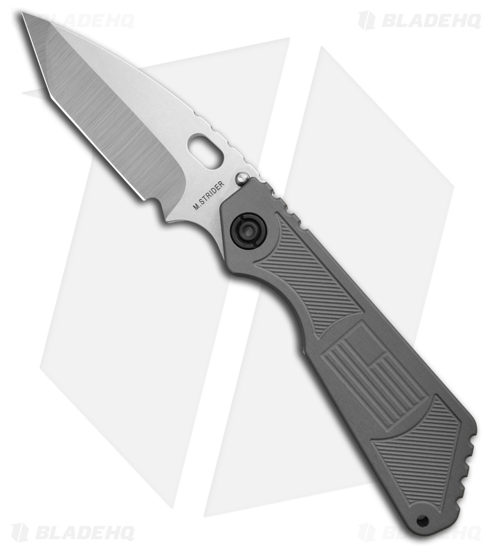 Strider Knives Large Frame Lock Grey Aluminum - Blade HQ