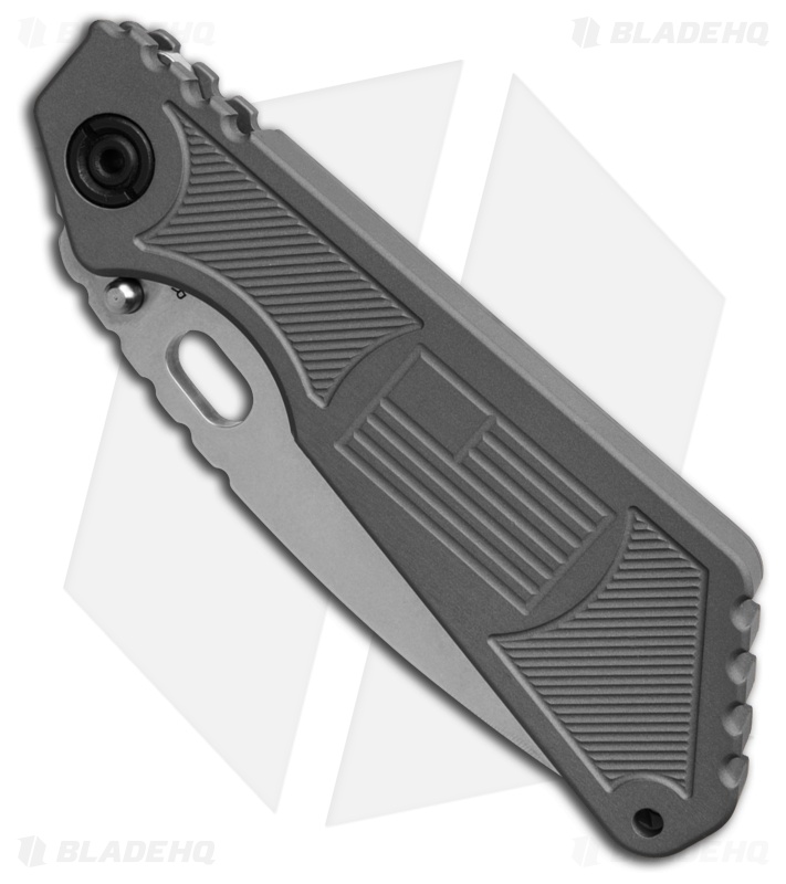 Strider Knives Large Frame Lock Grey Aluminum (4.00" Two-Tone)