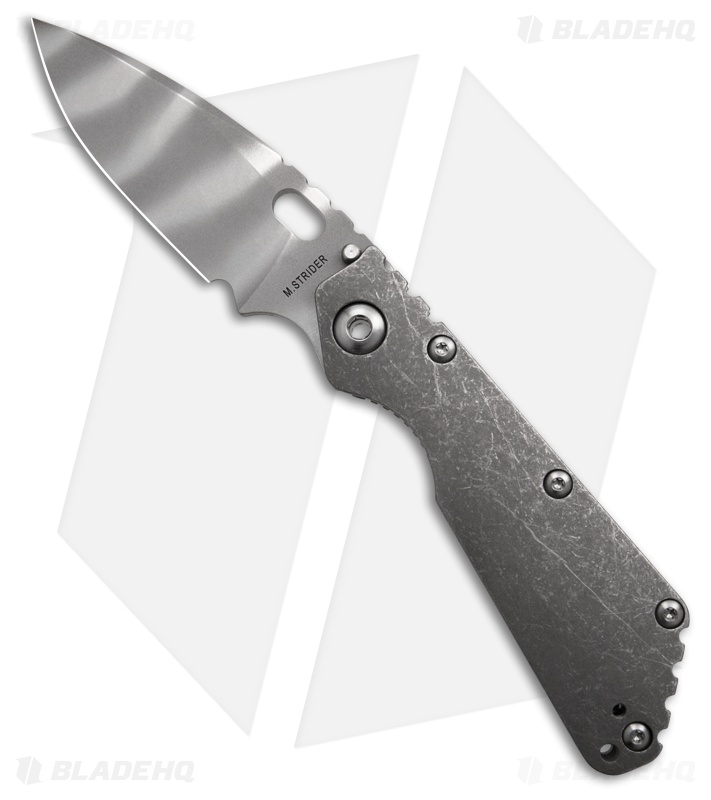 Strider Knives SNG-CC Folding Knife Dark SW Titanium (4" Tiger Stripe)