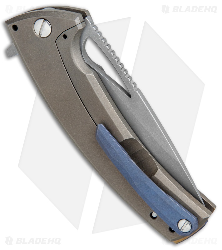 TK Knives Kyre Custom Frame Lock Knife Bronze Titanium (3.5" Dark Blast)