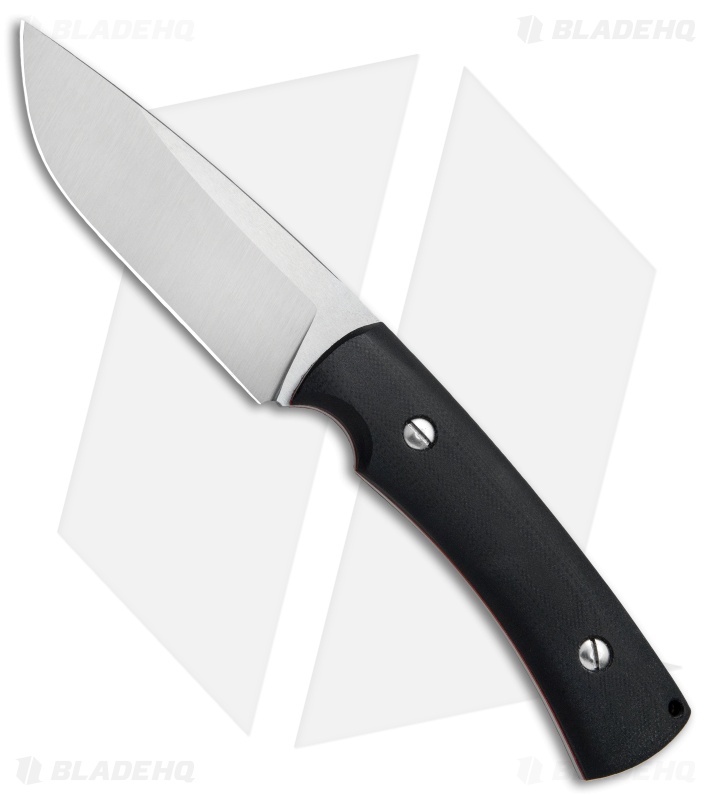 TK Knives Telchar Fixed Blade Knife Black G-10 (4" Satin)