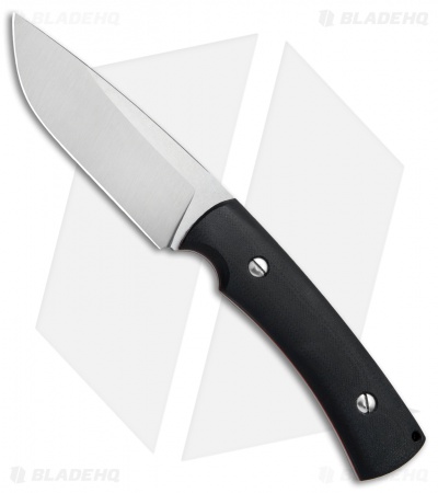 TK Knives Telchar Fixed Blade Knife Black G-10 (4" Satin)