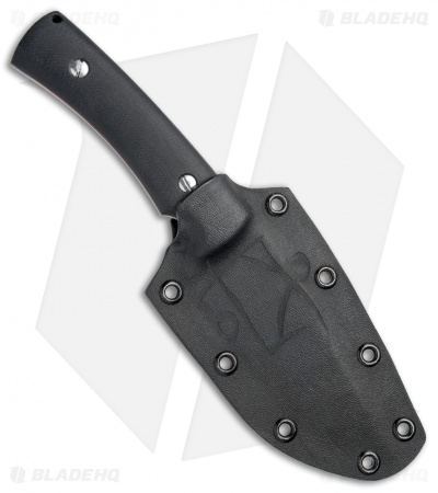 TK Knives Tor Fixed Blade Knife w/ Swedge Black G-10 (4.5" Blasted)