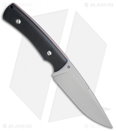 TK Knives Tor Fixed Blade Knife w/ Swedge Black G-10 (4.5" Blasted)