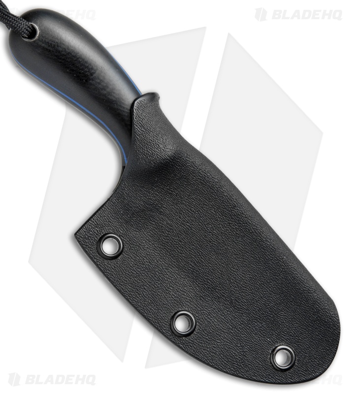 T.M. Hunt Custom Foxkit Fixed Blade Knife Black Micarta (2.75" Black)