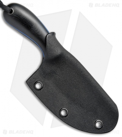 T.M. Hunt Custom Foxkit Fixed Blade Knife Black Micarta (2.75" Black)