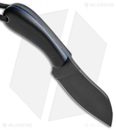 T.M. Hunt Custom Foxkit Fixed Blade Knife Black Micarta (2.75" Black)