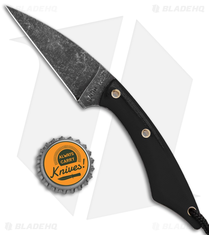 T.M. Hunt Custom Knives Hornet 2.0 Fixed Blade Knife Black G-10 Exclusive