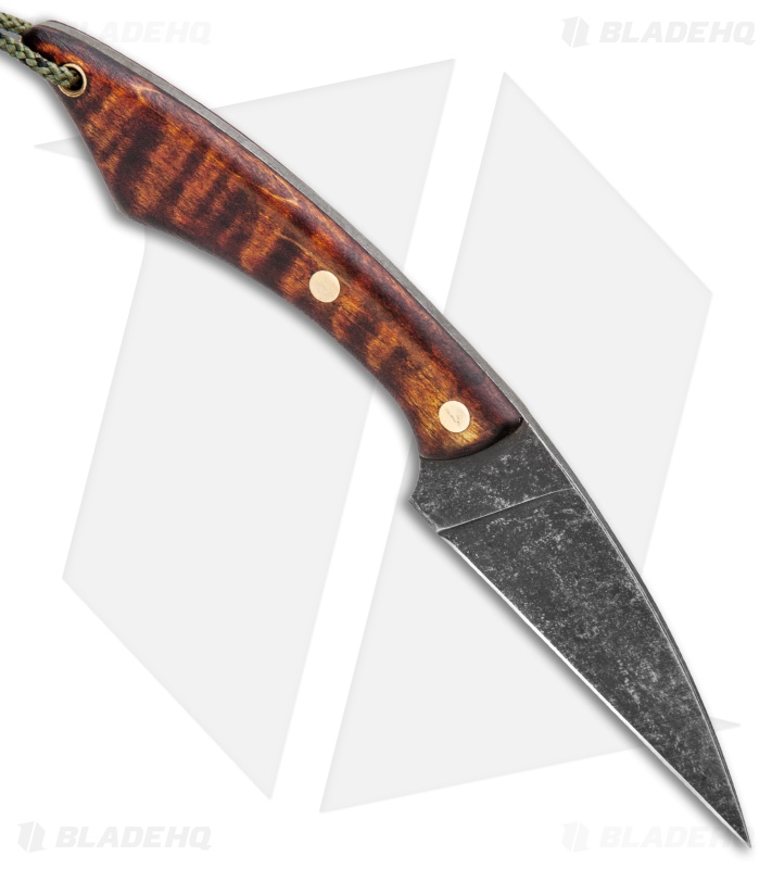 T.M. Hunt Custom Knives Hornet 2.0 Fixed Blade Knife Curly Maple Exclusive