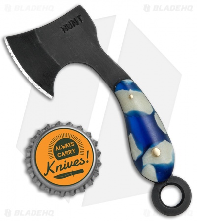 T.M. Hunt Custom "Lil Billy Bad Axe"  Blue/Firefly Glow Keychain 