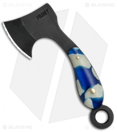 T.M. Hunt Custom "Lil Billy Bad Axe"  Blue/Firefly Glow Keychain 