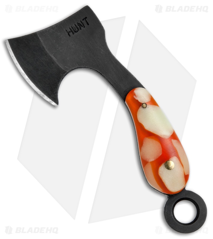 T.M. Hunt Custom "Lil Billy Bad Axe" Orange/Firefly Glow Keychain