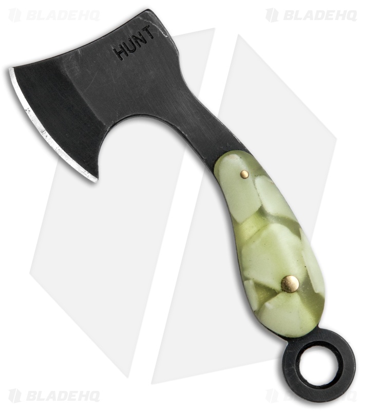 T.M. Hunt Custom "Lil Billy Bad Axe" Yellow/Firefly Glow Keychain