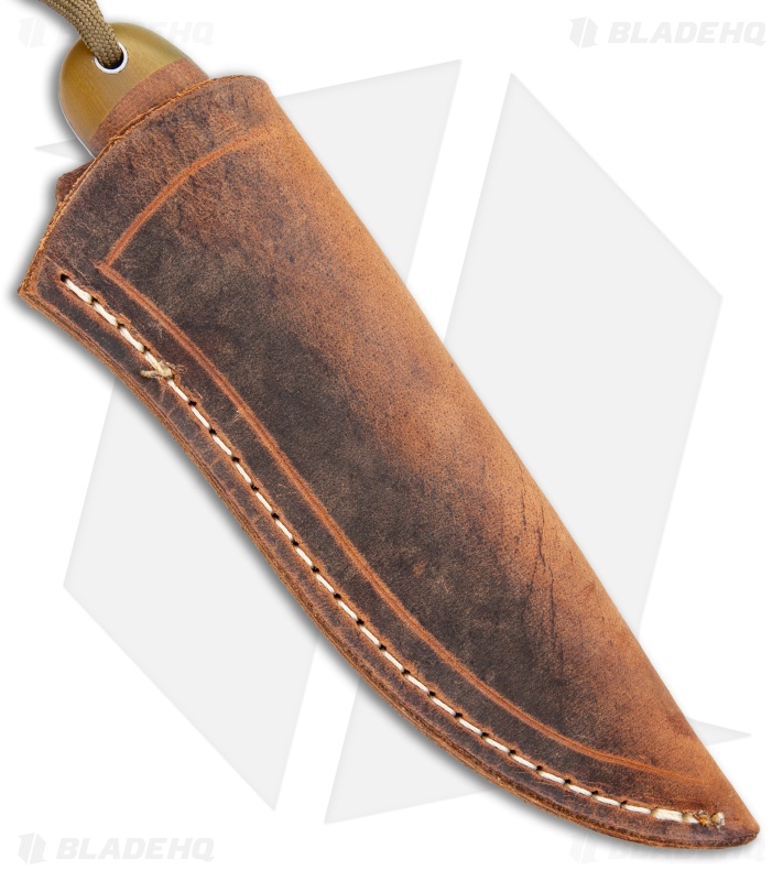 T.M. Hunt Custom Magua Fixed Blade Knife Bullseye Filework G-10/Micarta (3.5")