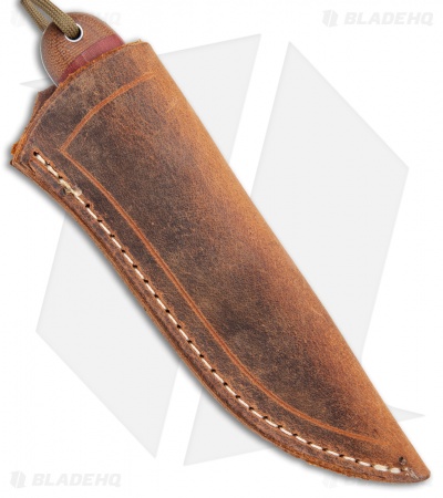 T.M. Hunt Custom Magua Fixed Blade Knife Bullseye Red G-10/Micarta (3.5" Satin)