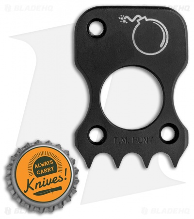 T.M. Hunt Custom Ringpop Laser Engraved Bomb Knuck (01-Steel Black DLC)