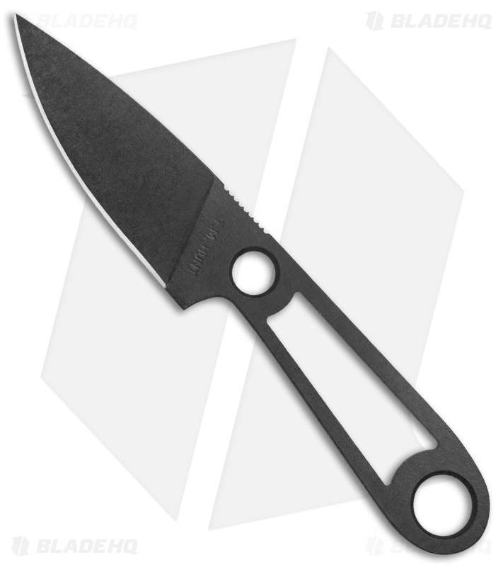 T.M. Hunt Custom Skelemaug Fixed Blade Knife Coyote Brown Kydex (3.75" Black)