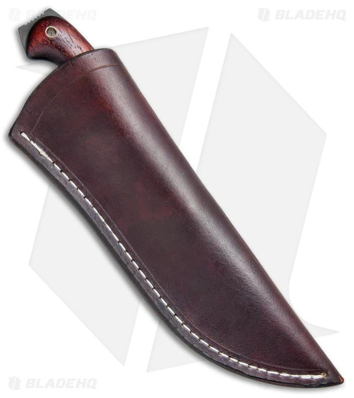 T.M. Hunt Custom Yuma Fixed Blade Knife Padouk Wood (4.25" Black)