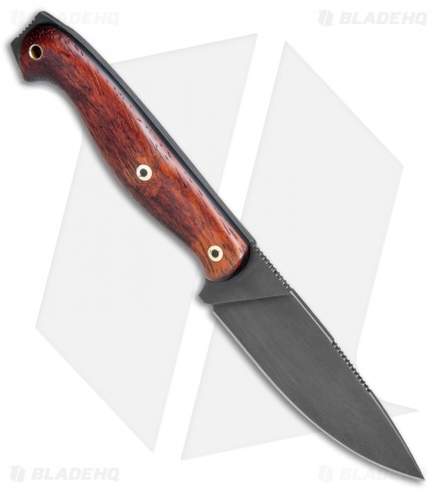 T.M. Hunt Custom Yuma Fixed Blade Knife Padouk Wood (4.25" Black)