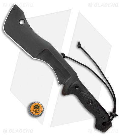 T.M. Hunt Custom M-18 Fixed Blade Knife Black Textured Micarta (10" Black)