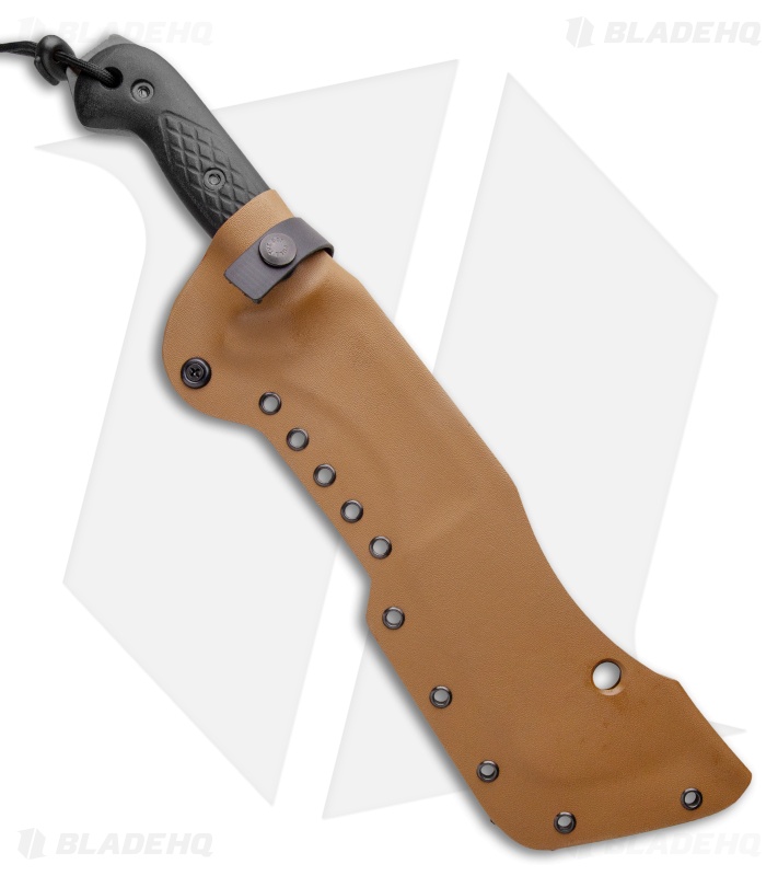 T.M. Hunt Custom M-18 Fixed Blade Knife Black Textured Micarta (10" Black)