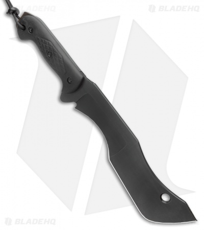 T.M. Hunt Custom M-18 Fixed Blade Knife Black Textured Micarta (10" Black)