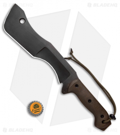 T.M. Hunt Custom M-18 Fixed Blade Knife OD Green Micarta (10" Black)