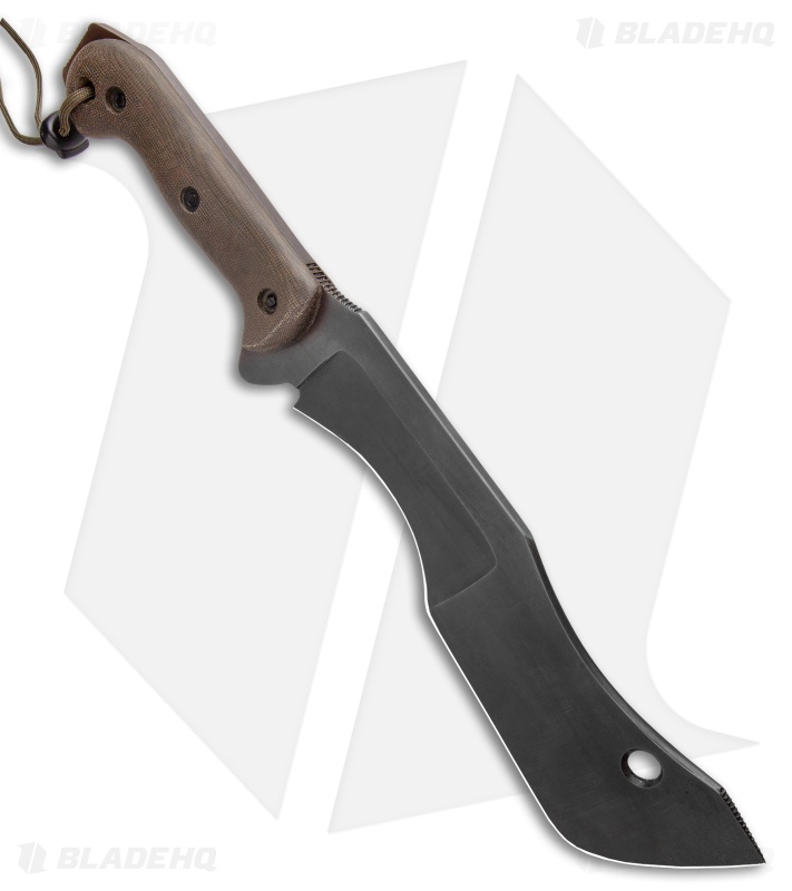 T.M. Hunt Custom M-18 Fixed Blade Knife OD Green Micarta (10" Black)