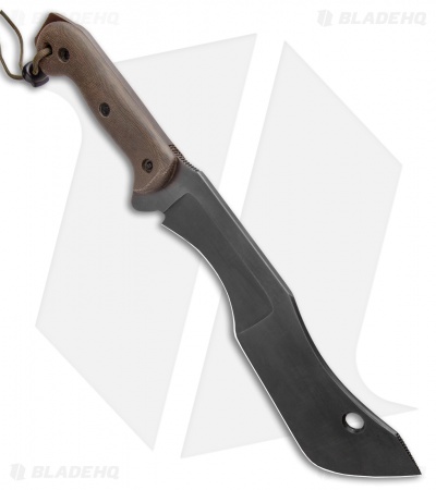 T.M. Hunt Custom M-18 Fixed Blade Knife OD Green Micarta (10" Black)