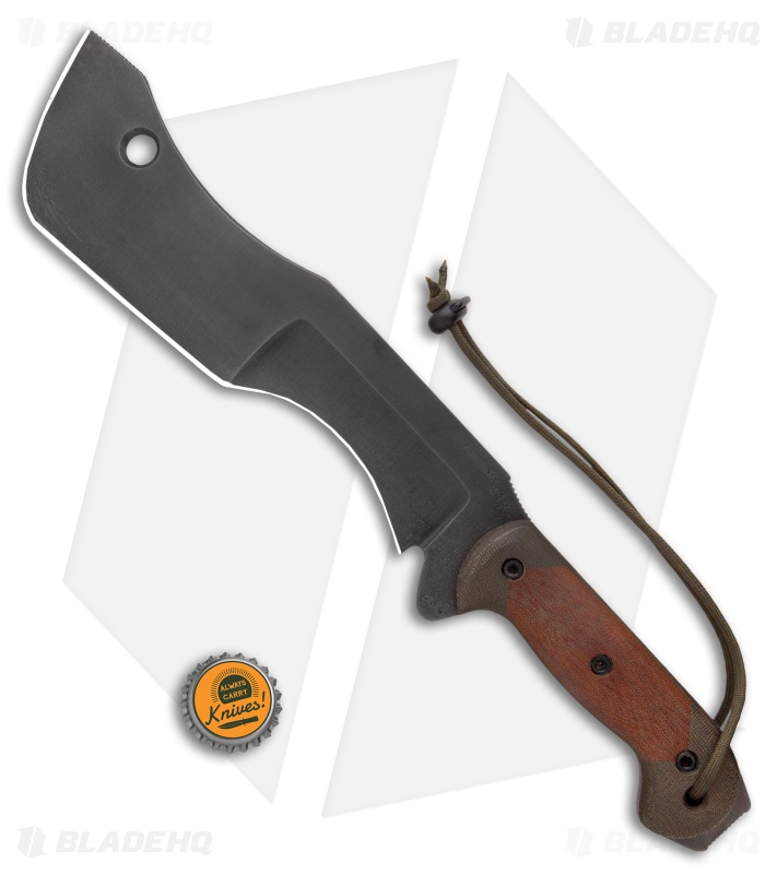 T.M. Hunt Custom M-18 Fixed Blade Knife Green/Natural Micarta (10" Black)