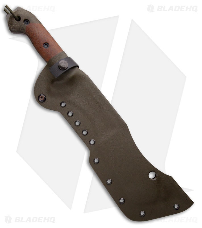 T.M. Hunt Custom M-18 Fixed Blade Knife Green/Natural Micarta (10" Black)
