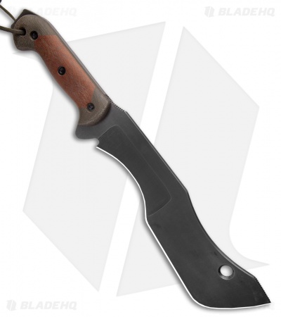 T.M. Hunt Custom M-18 Fixed Blade Knife Green/Natural Micarta (10" Black)