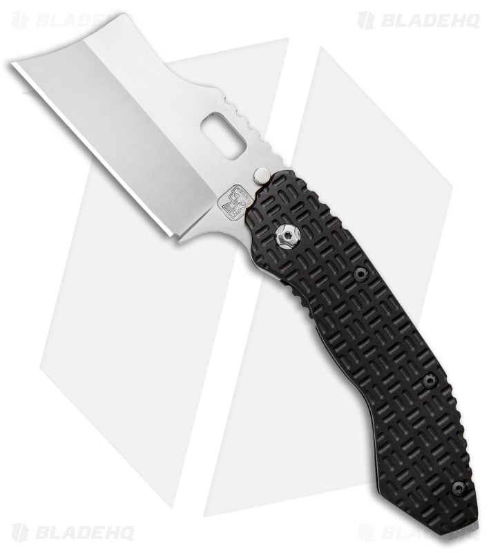 Trouble Blades Custom Debt Collector Cleaver Knife Ti (3.75") Satin
