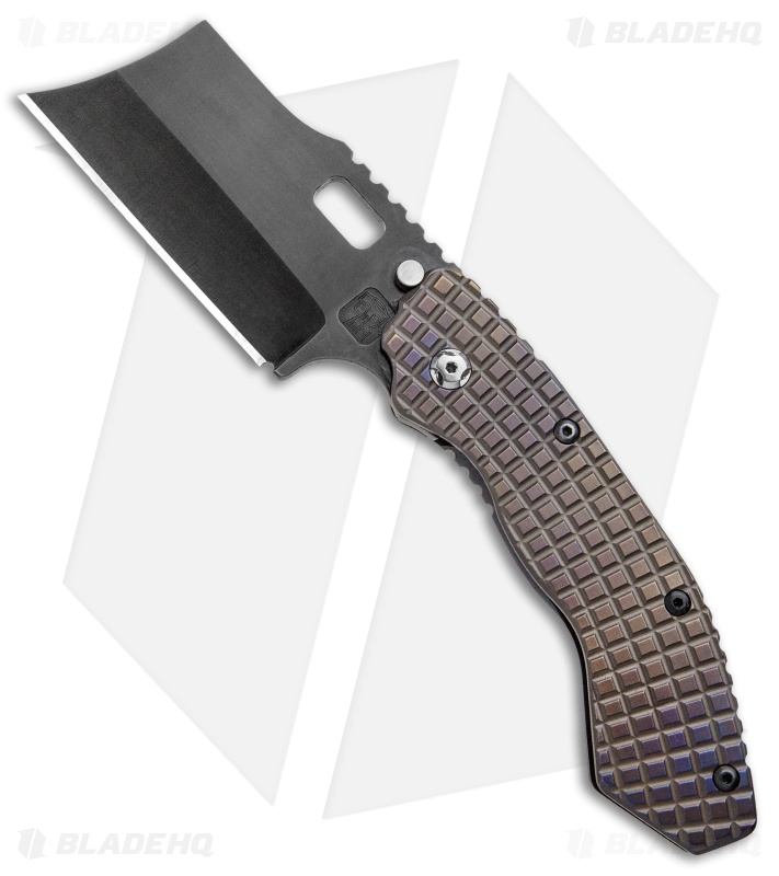 Trouble Blades Custom Debt Collector Knife Frag Ti Orange Clip (3.75" Black)
