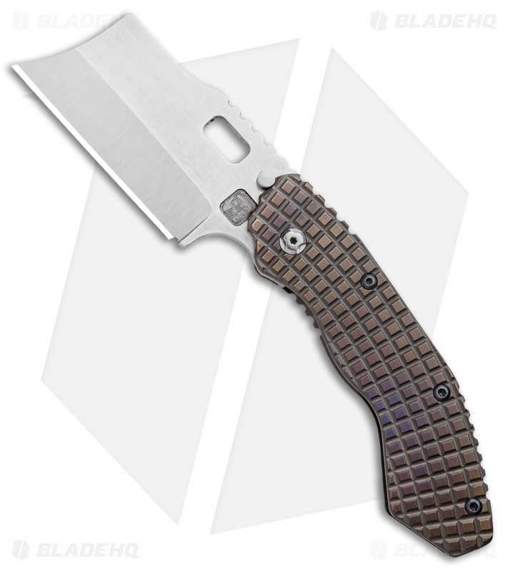 Trouble Blades Custom Debt Collector Knife Frag Ti (3.75" CruWear Satin)