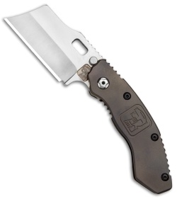 Trouble Blades Custom Lil Debt Collector Cleaver Knife TB Logo (3" Satin 3V)