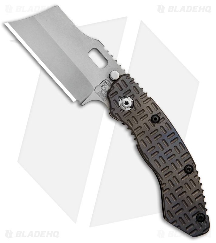 Trouble Blades Custom Lil Debt Collector Cleaver Knife Tron Ti (3" BB SpecWear)